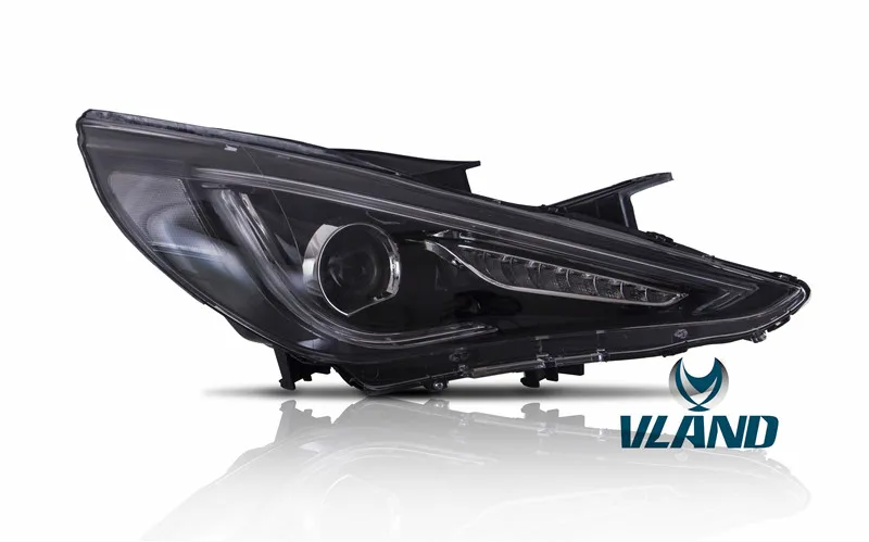 VLAND factory accessory for Car Headlight for Sonata LED Head light for 2010-2015 for Sonata Head lamp with moving turn signal