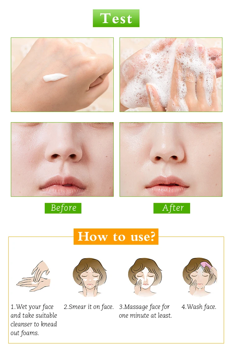 Face use deep cleansing shrink pores kumquat cleanser vitamin c