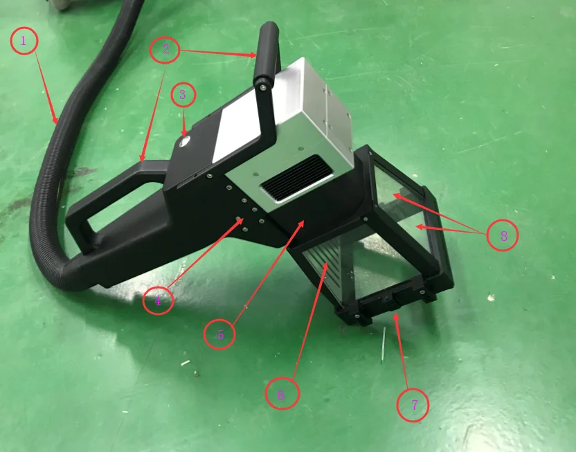Hbs Portable Handheld Laser Marking Machine With Safe Cover Hbsgq20c