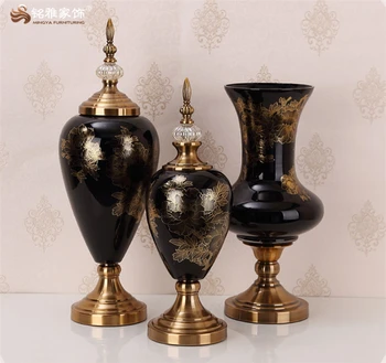 Wholesale Glass Vases Decorative Items Vintage Glass Painting