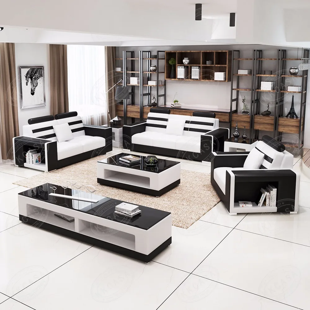 Fashional Living Room Modern Lobby Leather Sofa Set Design Furniture