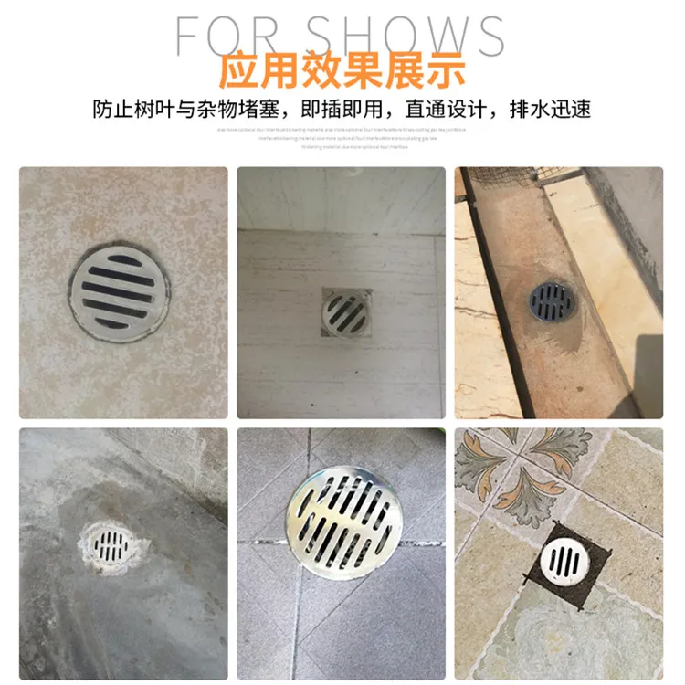 5 Count Stainless Steel Drain Roof Dome Drain Downspout Cover Outdoor Anti Blocking Strainer for 3Pipe