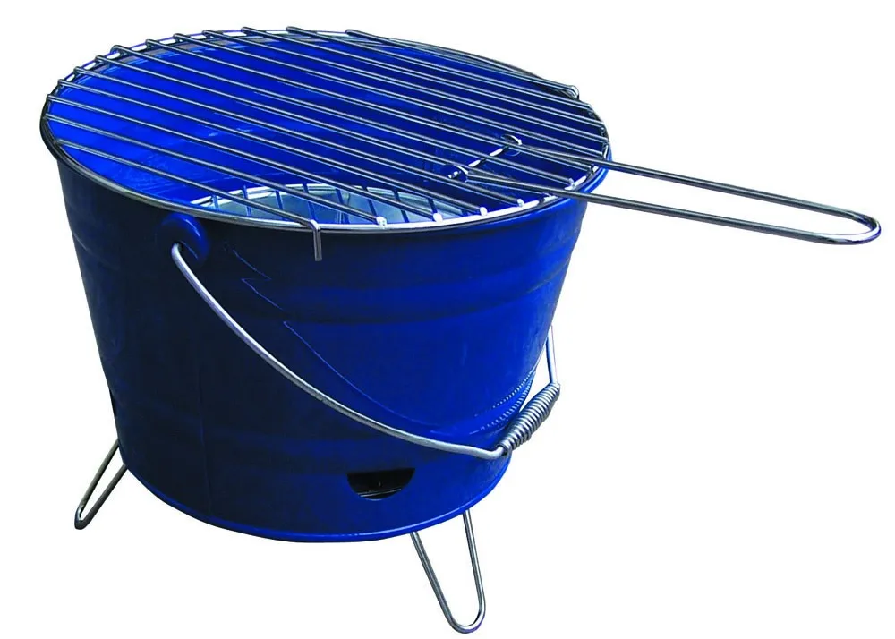 Lfgb Red Color Portable Barrel Outdoor Camping Bbq Grill Bucket Buy