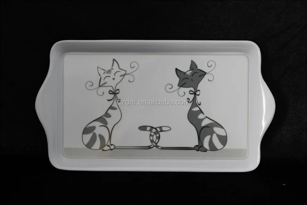 Customized Designs Melamine serving tray Plastic Tea tray