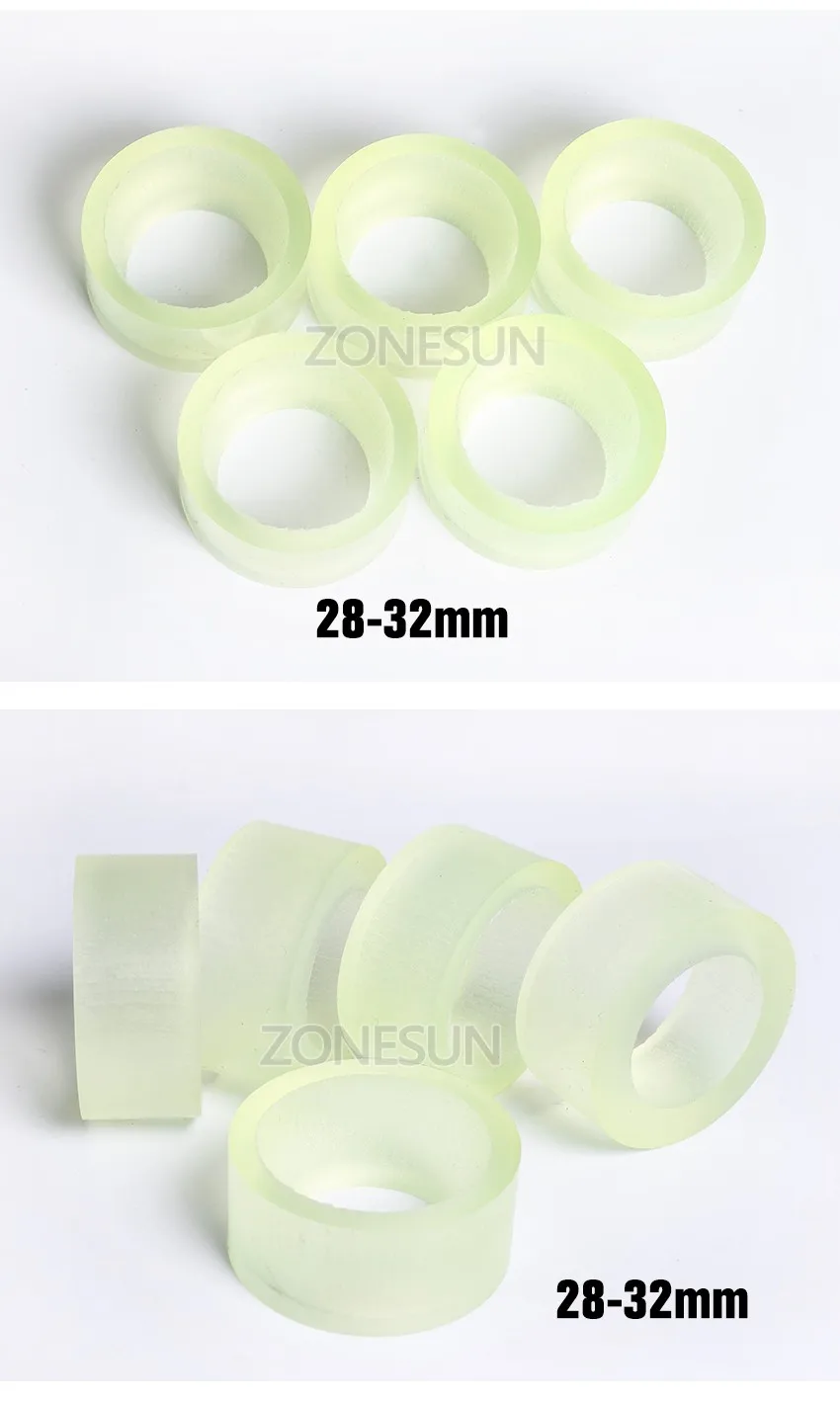 Zonesun Capping Machine Chuck Rubber Mat For Capper 2832mm 38mm Round