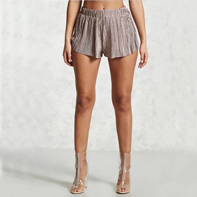 Hot 18 Girls Japanese Girl Sexy Shorts Satin Accordion Pleated Board