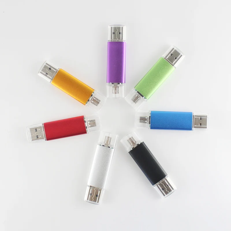 Most Popular OTG USB Flash Drive Enclosures 16gb 32gb USB 2.0 3.0 Good Look Colour Gold - ANKUX.COM