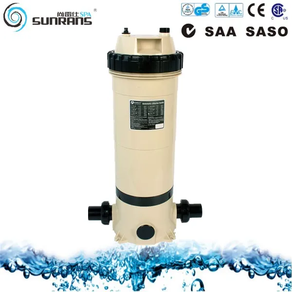 In Line Chlorine Feeder Pool Chemical Feeder Chlorinate Dispenser