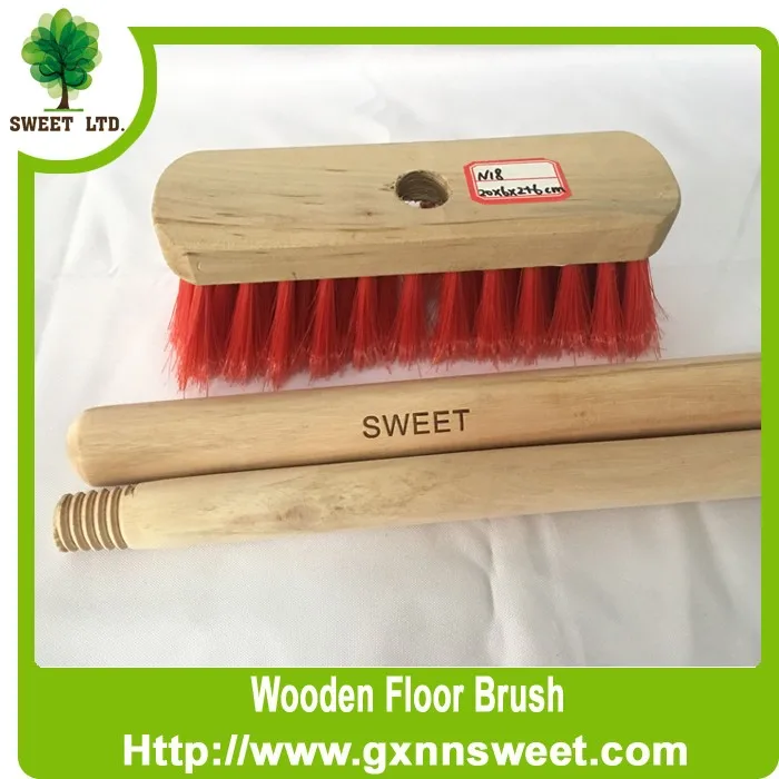Floor Cleaning Brush With Brush Stick Ecofriendly Buy Wooden Stick