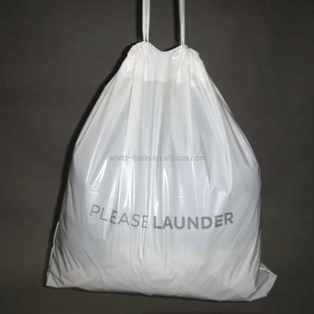 plastic drawstring bags