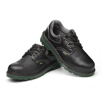 China Black Cow Leather Safety Shoes 