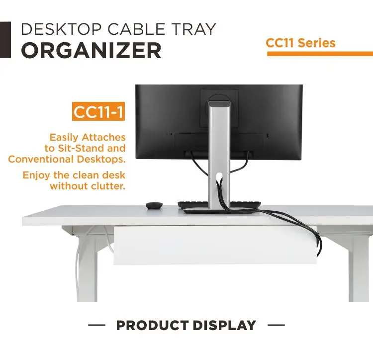Desk Cable Tray Organizer Cable Management View Cable Management