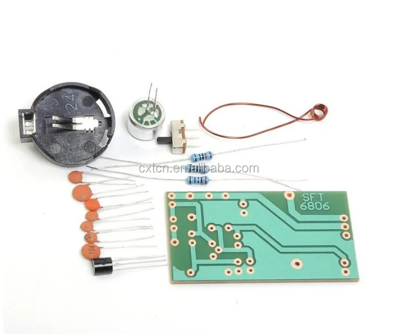 FM Radio Module Frequency Modulation Wireless Microphone PCB DIY Kits US