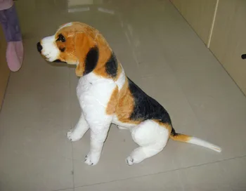 Klasik Sherlock Anjing Anjing Mewah Basset Hound Coklat Putih 10
