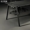 Latest design wood elegant modern executive model of office desks with side table