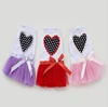 Newest Fashion Style Summer Dog Dresses Beautiful Love Heart Pet Skirts Clothes