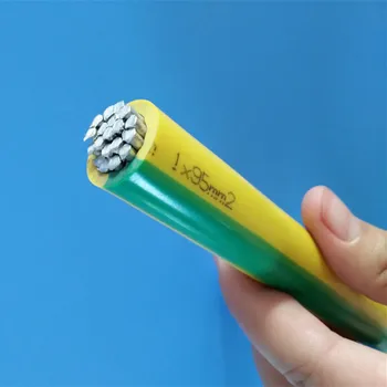 450/750V Green Yellow Color PVC Insulated Aluminum Wire Stranded Ground