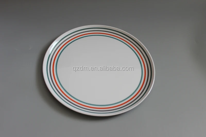 Top Sale Simple Design Melamine Round Plate And Dish