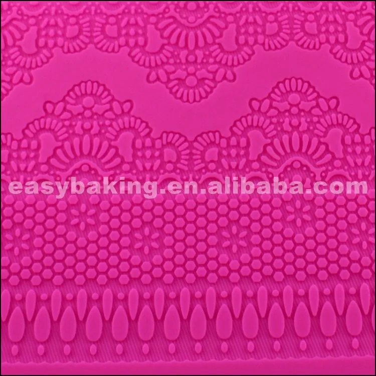 SLM-19 Lovely Silicone Mats Lace Fondant Molds for cake decorating