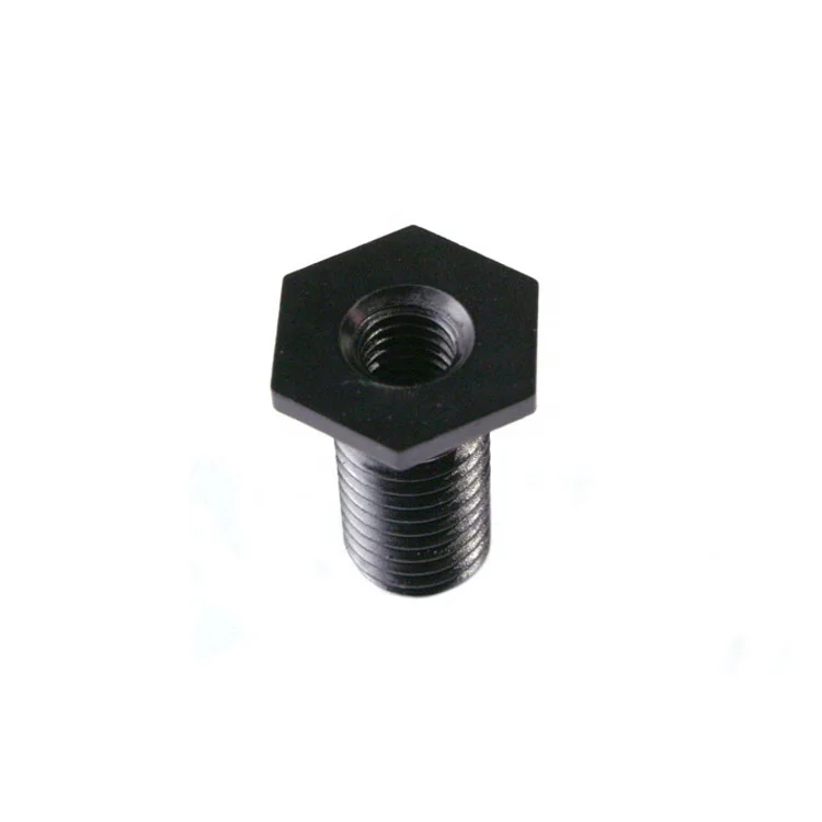 Black Anodized Aluminum Threaded Hex Head Hollow Bolt For Wiring - Buy