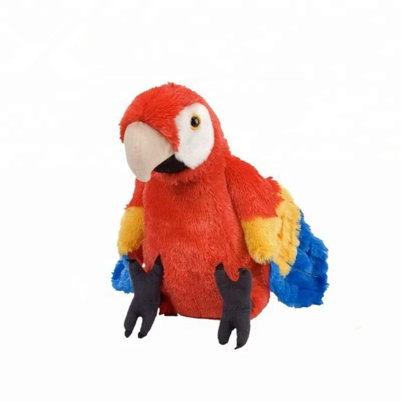 talking parrot plush toy