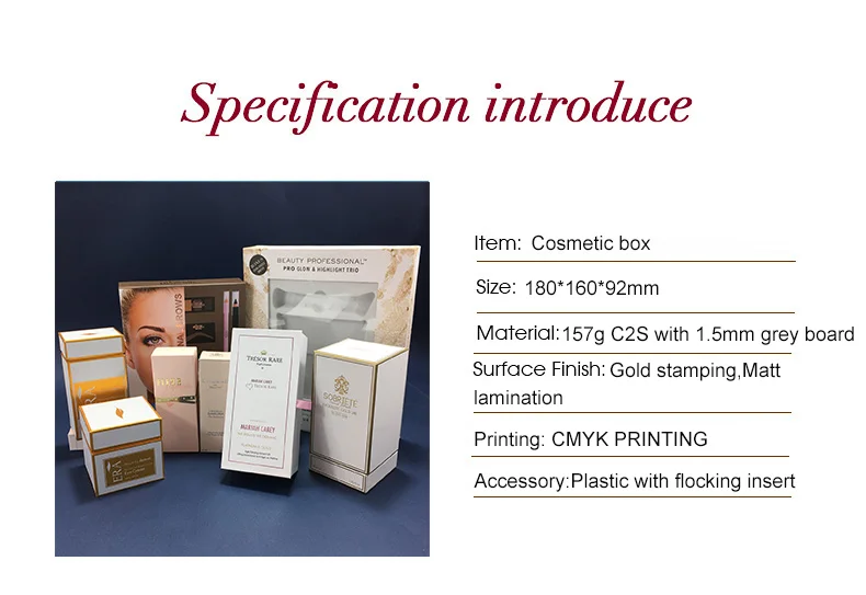 Custom Luxury Logo Printed Paper Cosmetic Packaging Boxes - Buy ...
