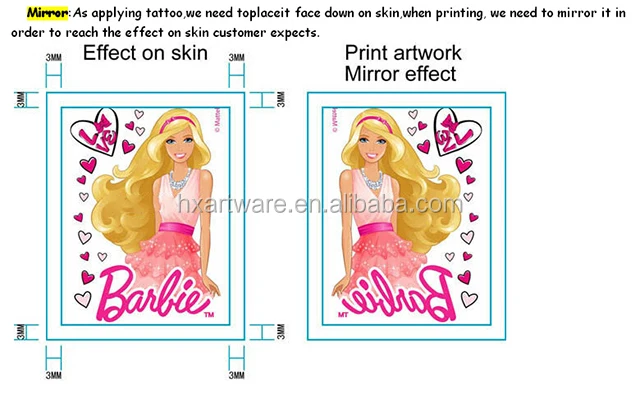 Water transfer tattoo flash gold and silver flash tattoo