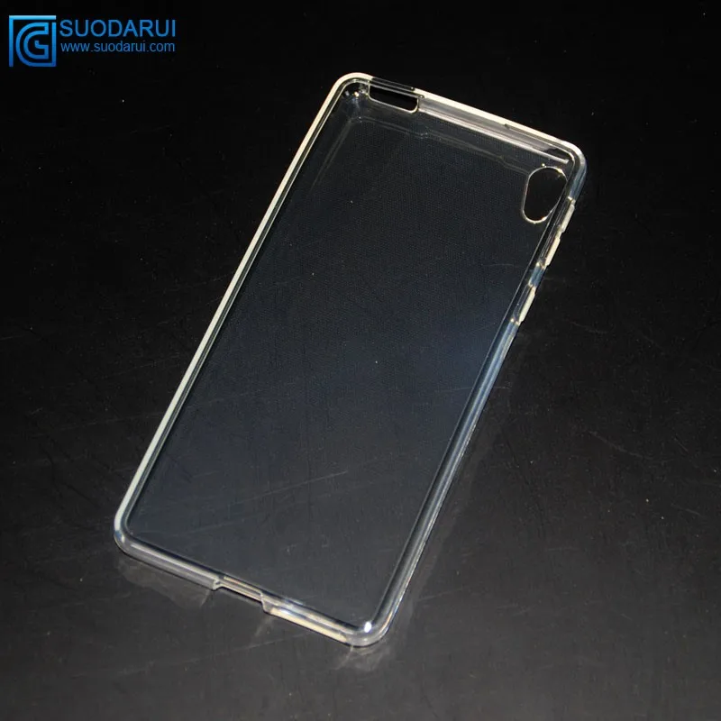 Silicon Clear TPU cover For Sony Xperia E4 transparent case