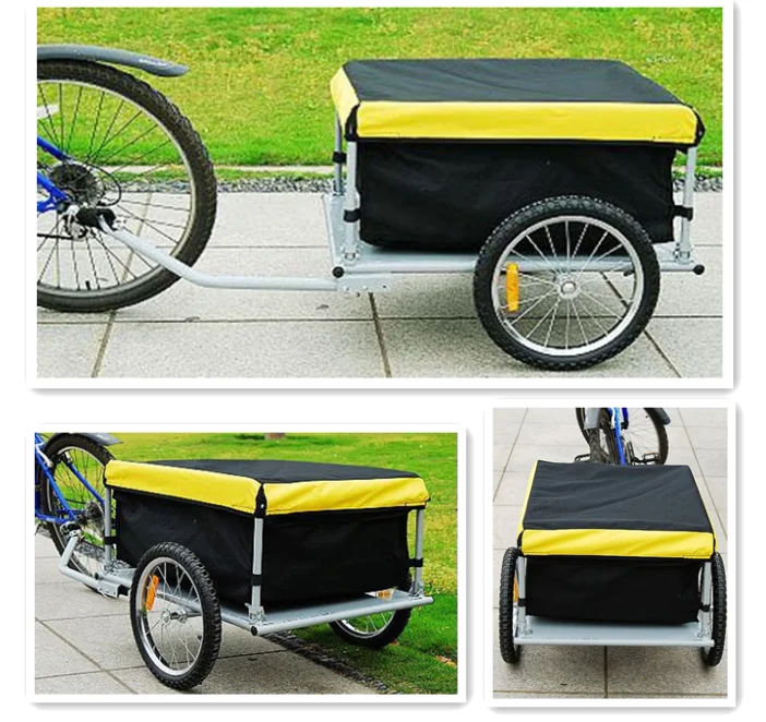 Folding Bike Cargo Trailer With Rain Cover - Buy Folding Bike Cargo ...