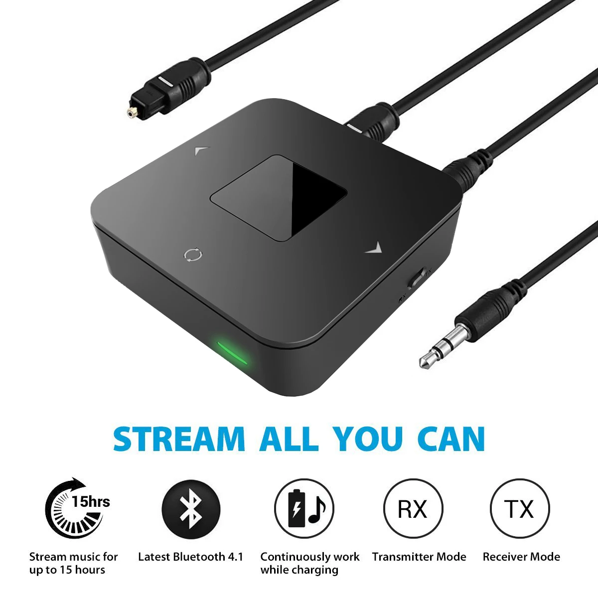 Blue Tooth Transmitter Receiver Wireless Audio Adapter With Optical