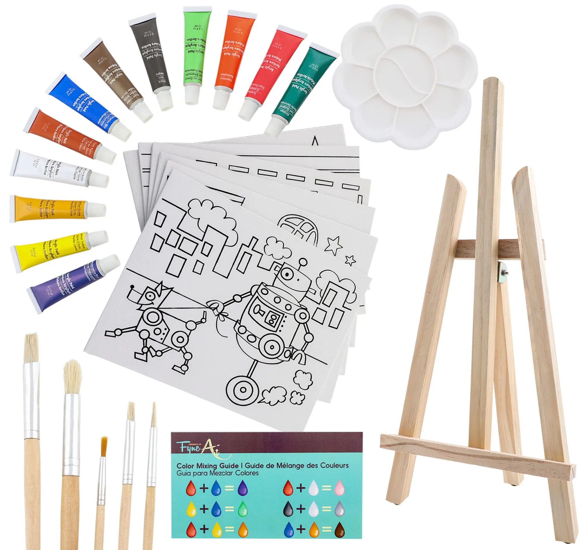 Kids Painting Set 68 шт дерево.