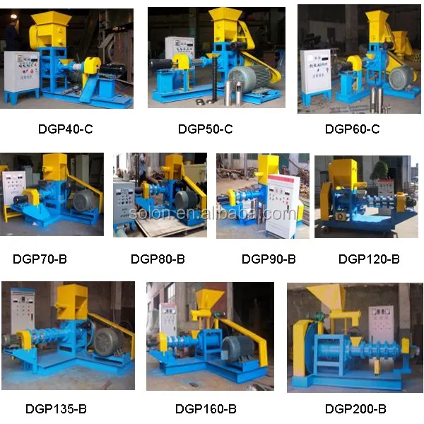 floating fish feed pellet machine
