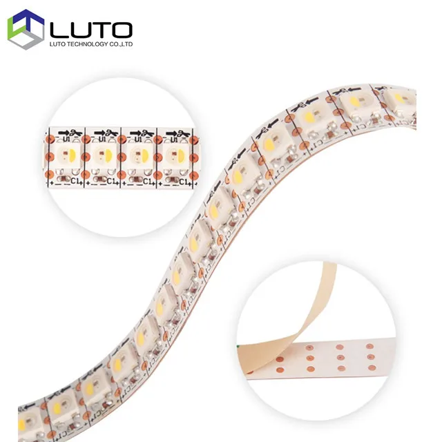 72leds/m SK6812 intelligent RGBW LED strip 5050