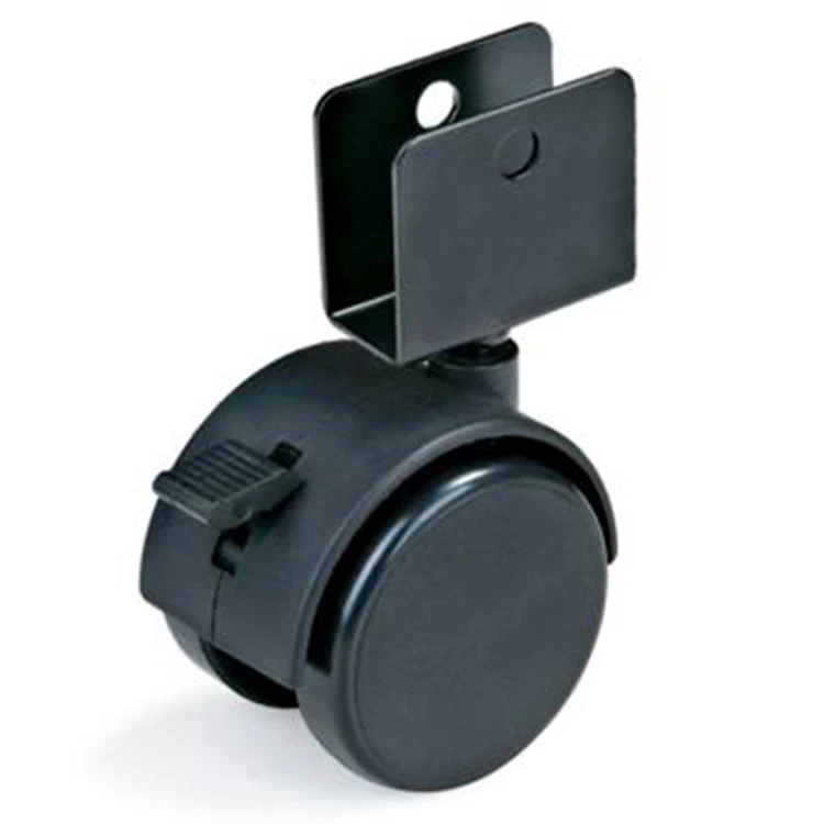 High Quality Furniture Castor Plastic Black Baby Crib Roller And Rolls