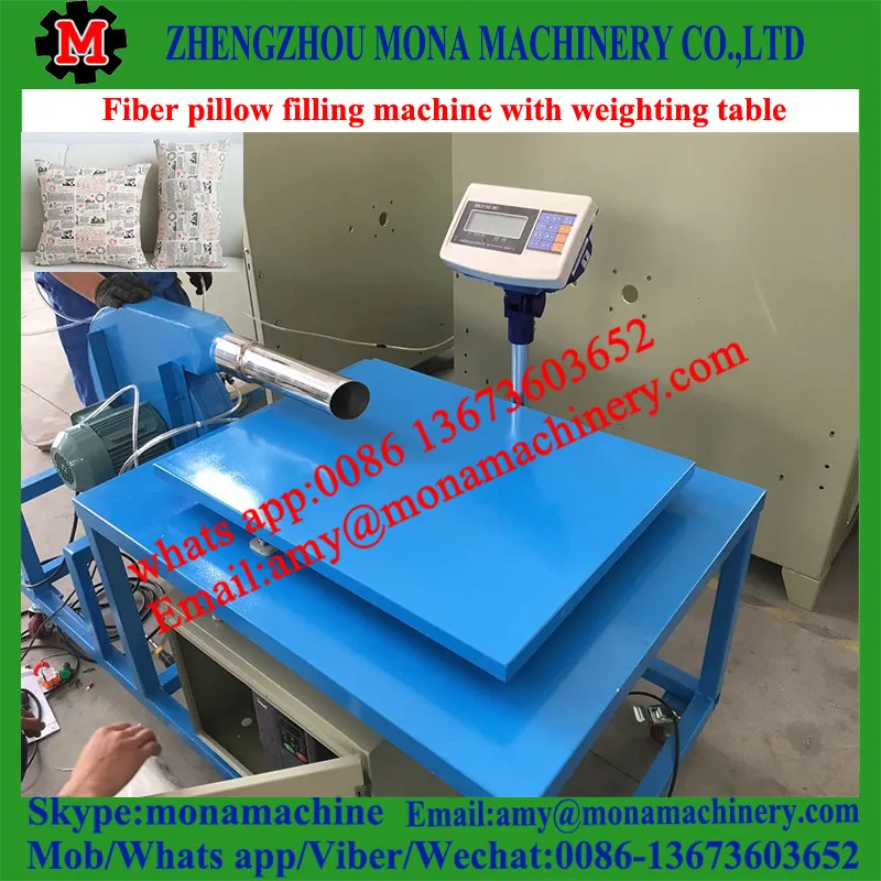 6 fiber pillow filling machine with weighting table.jpg