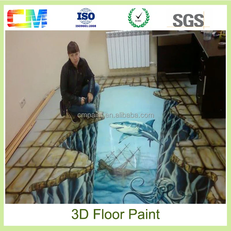 Eco Friendly 3d Floor Painting Transparent Liquid Epoxy Resin