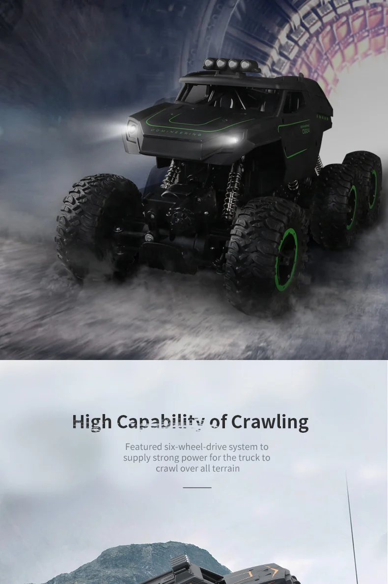 New Arrival JJRC MAX Q51 Off-road RC Car Q51A/Q51B /Q51C/Q51D 1: 12 6WD Drive Remote Control Truck High and Low Speed
