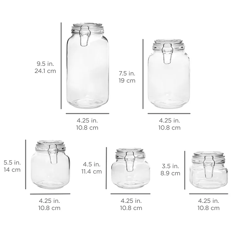 Swing Top Bale Jars,glass Bottle With Wire Snap - Buy Square Swing Top 