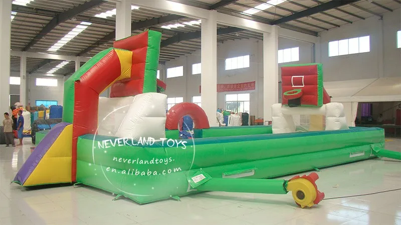 blow up basketball court