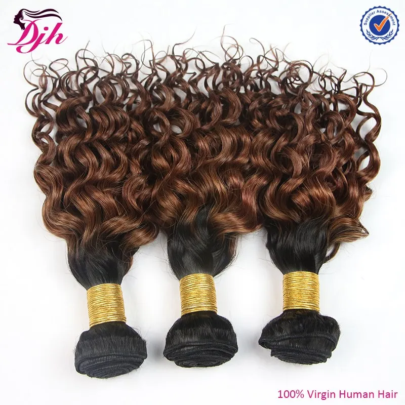Remy Brazilian Ombre Italian Curly Hair Weave Bundles 1b 33 Hair