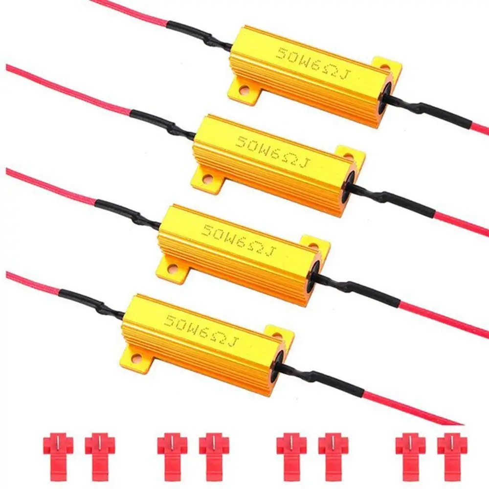 Get Quotations · LED Load Resistor Pack of 4 LED Indicator 50W 6Ω Flash Rate Relay Turn Signal Load