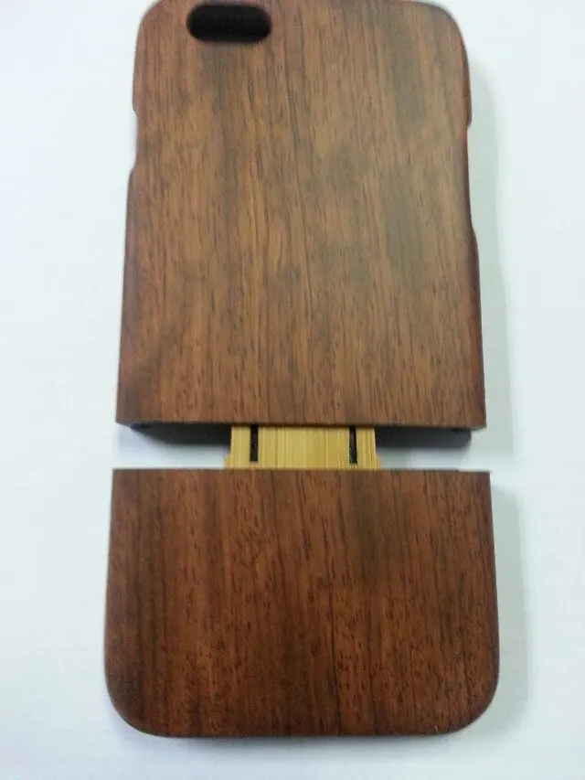Newest Luxury Combination Bamboo & Wooden cover Hard Case for iPhone 6 4.7 inch