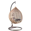 Factory direct price kids single black white outdoor round beach swing