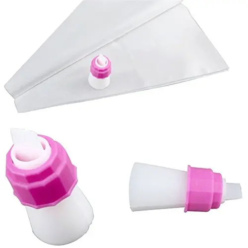Katoot@ Icing Piping Bag Converter Cake Dessert Double Color Decorators Novelty Cream Pastry Bags Kitchen DIY Pastry Bakeware Tool