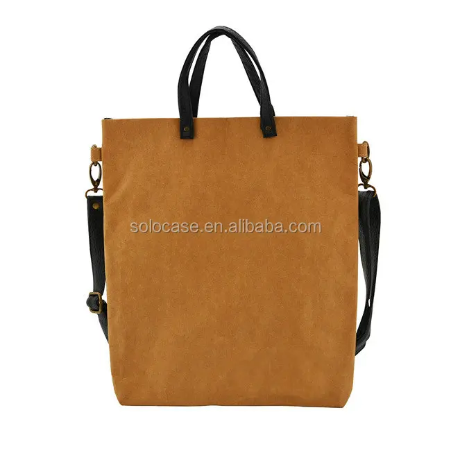 Natural Washable Kraft Paper Tote Bag