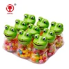 Green frog jelly bean mixed fruit jelly candy cartoon with tray gum candy toys