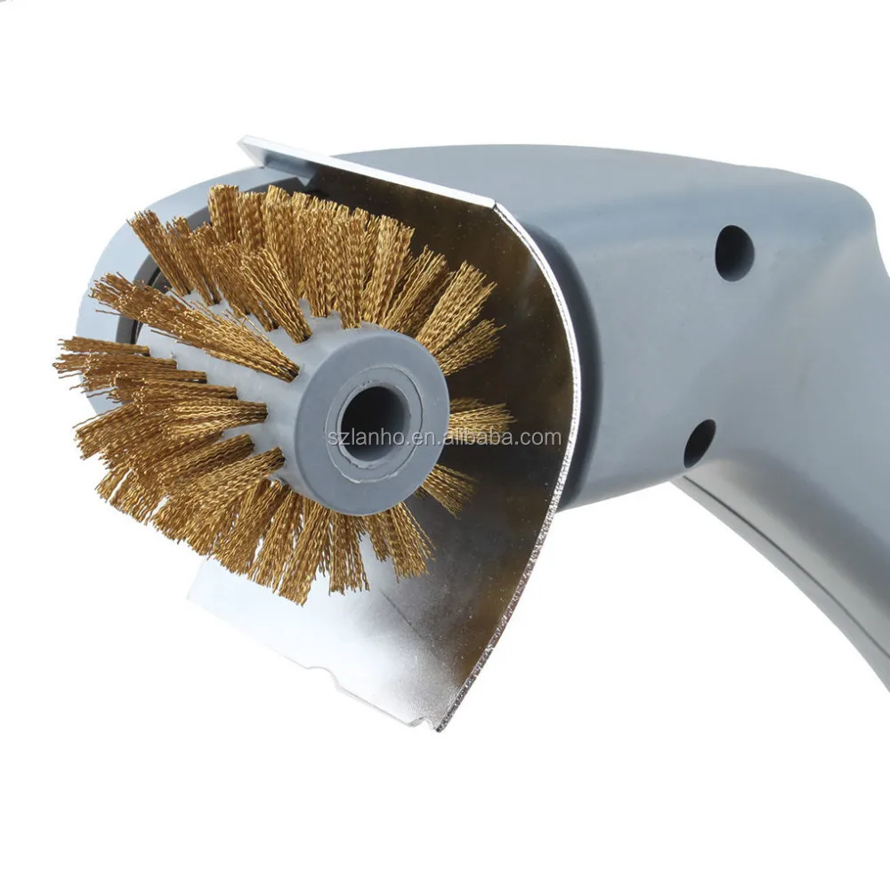 New Brass Bristle Rotary Electric Battery Operated Bbq Grill Brush