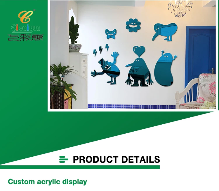 Personnalisé Décoration De La Maison 3d Dessin Animé Imperméable à Leau Acrylique Sticker Mural Buy Autocollant Muralautocollant Mural En