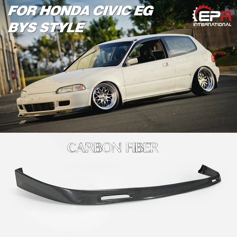 For Honda Civic Eg Bys Carbon Fiber Front Bumper Lip Buy Front Bumper