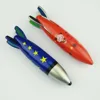 Fat rocket pen in missile shape personalized four refill ink color